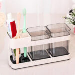 Creative Bathroom Toothbrush Holder Single Cup and Double Cup Toothpaste Holder