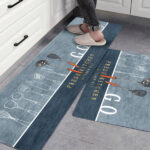 Non-Slip Kitchen Floor Mat Set Washable High Quality Mat
