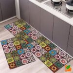 Non-Slip Kitchen Floor Mat Set Washable High Quality Mat