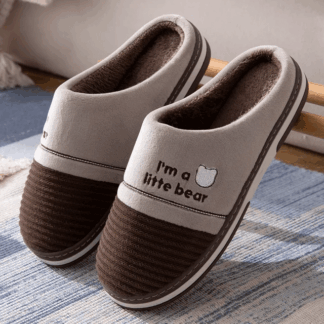 Little Bear Winter Cotton Slippers