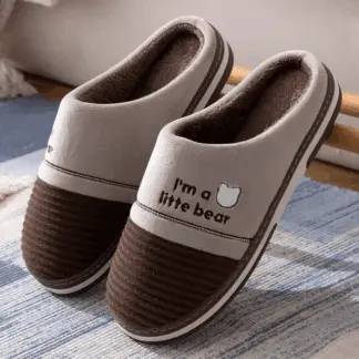 Little Bear Winter Cotton Slippers