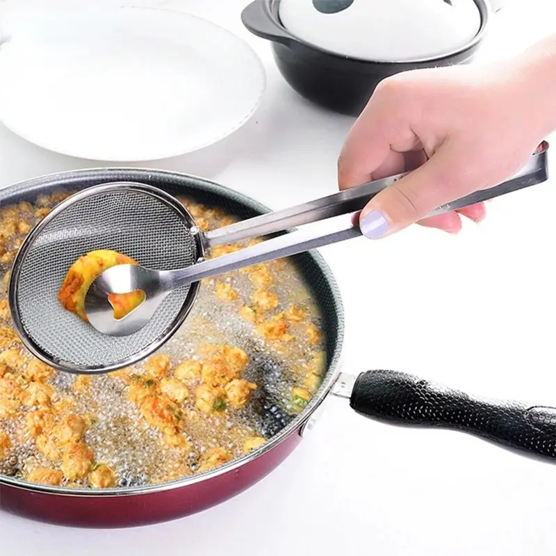 Oil Strainer Clip Stainless Steel Oil Spoon