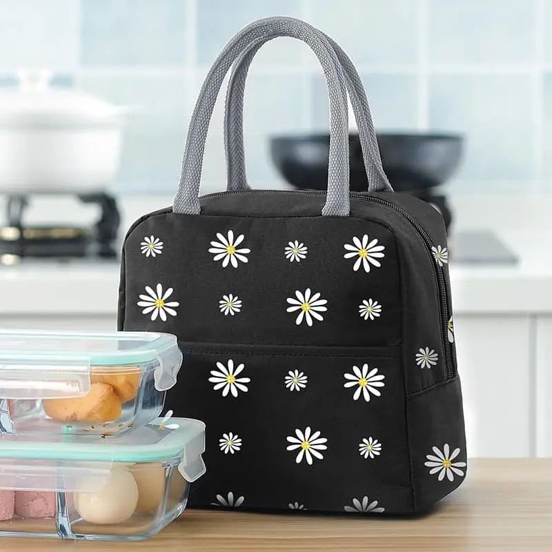Floral Printed Lunch Bag - Image 2