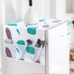 Leaf Printed  Fridge Cover Refrigerator Dust Cover