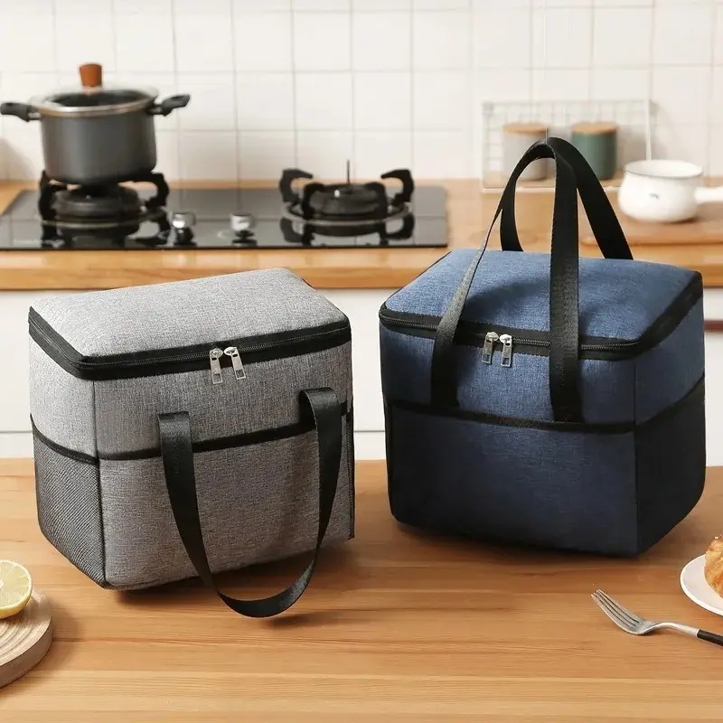 Square Aluminum Insulated Lunch Bag - Image 2
