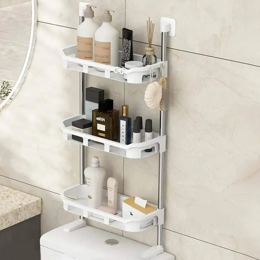 3 Layer Multi-functional Storage Rack Bathroom Shelf