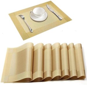 6 pcs Set Rectangular Shaped Dining Table Mat – Opnar