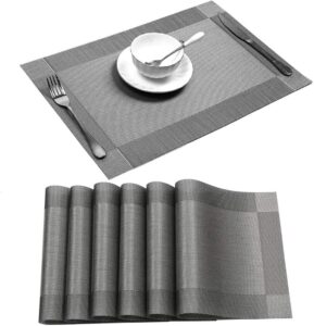 6 pcs Set Rectangular Shaped Dining Table Mat – Opnar