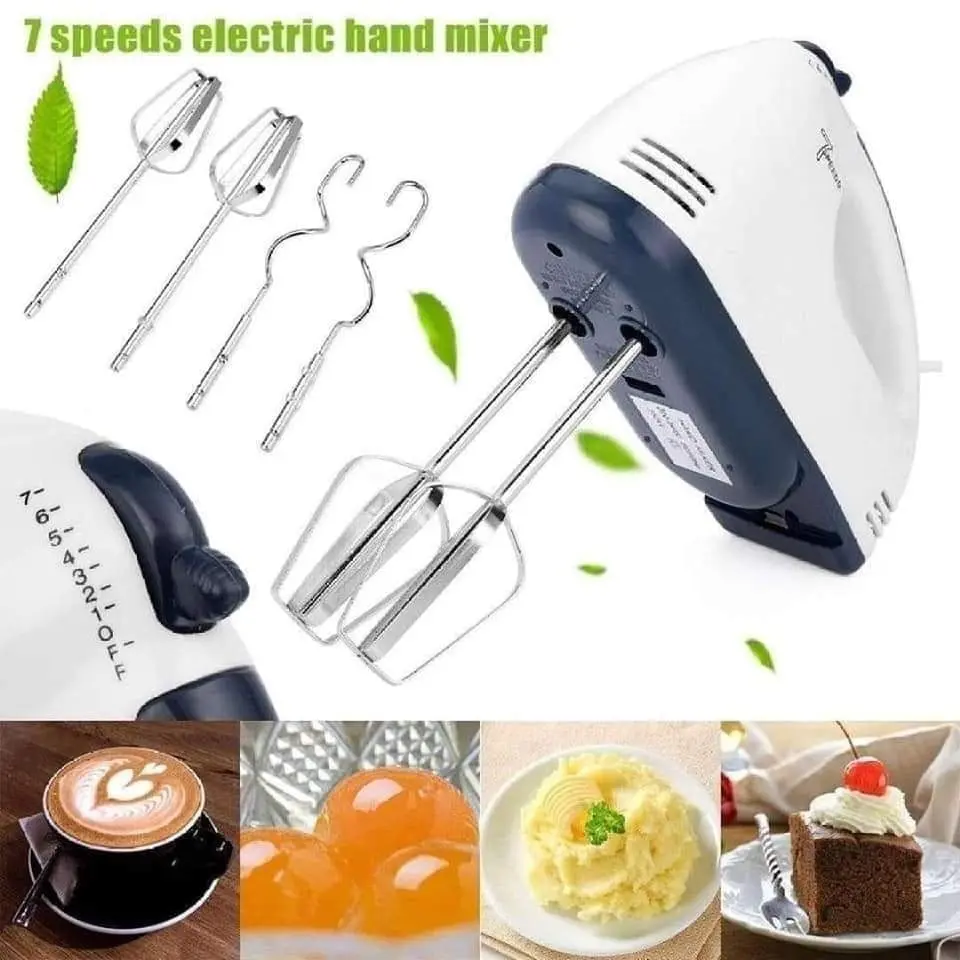 7 Speed Stainless Steel Electric Hand Mixer