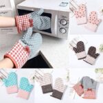 2 Pcs Set Cotton Fashion Kitchen Pad kitchen Oven Gloves