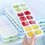 14 Grids Ice Cube Tray With Lid