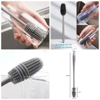 Silicone Cup Scrubber Glass Cleaning Brush