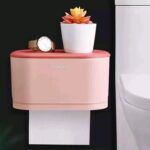 Nail Free Wall Mounted Tissue Box kitchen and Bathroom Storage Organizer