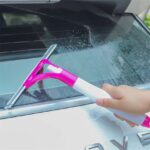 Spray Glass Window Wiper Cleaner Brush