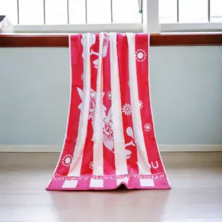 Floral Embossed Bathing Towel