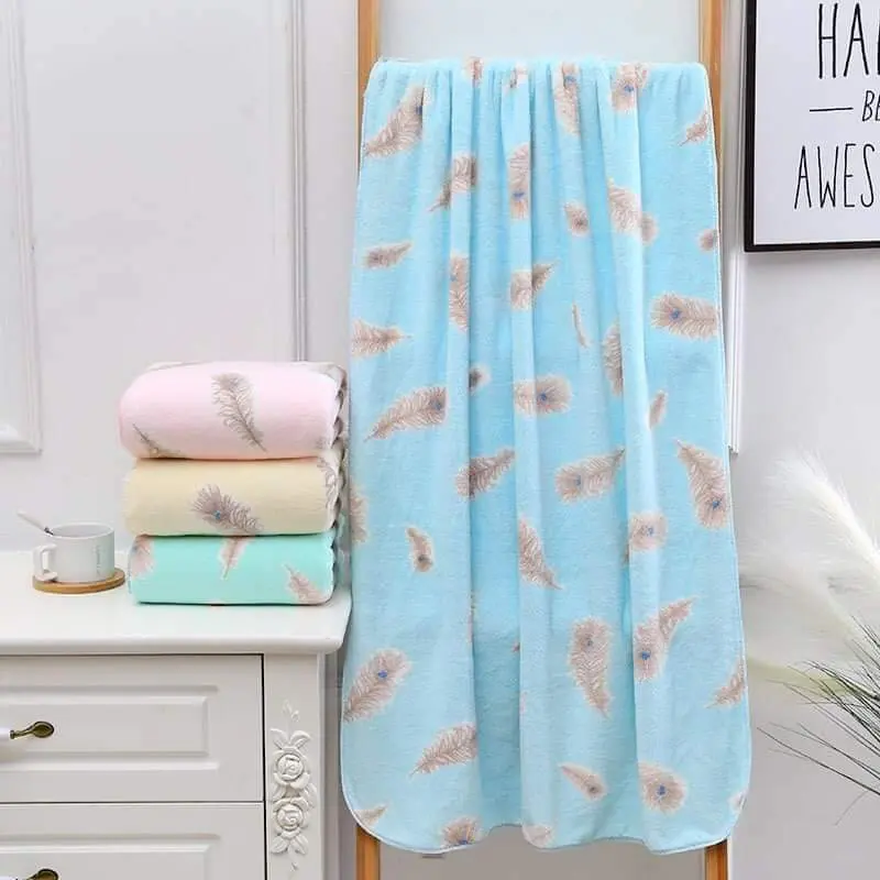 Kashful Printed Microfiber Absorbent Shower Bathing Towel - Image 12