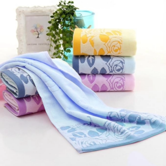 Rose Embossed Luxury Bathing Towel