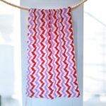 Chevron Pattern Absorbent Bathing Towel