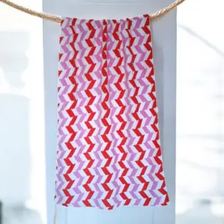 Chevron Pattern Absorbent Bathing Towel