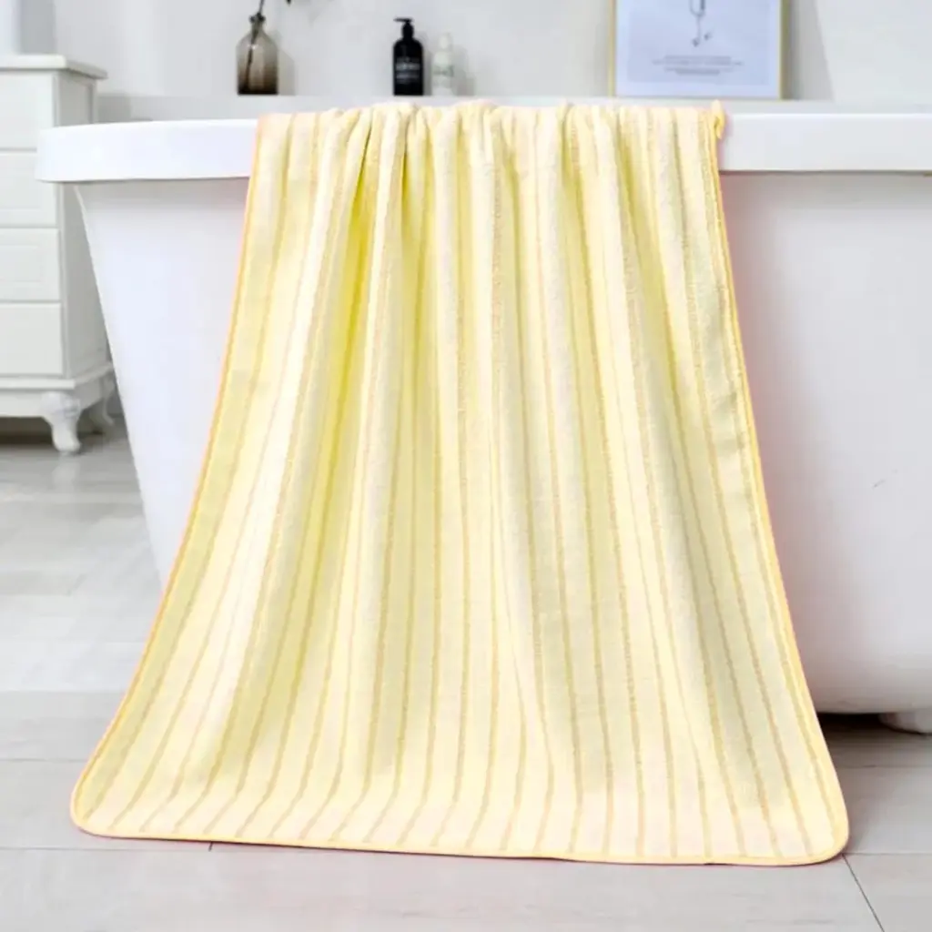 Elegant Striped Absorbent Bathing Towel - Image 5