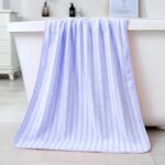 Elegant Striped Absorbent Bathing Towel