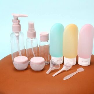 Travel Friendly Multi Size Cosmetic Container Set