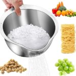 Versatile Stainless Steel Kitchen Strainer Bowl