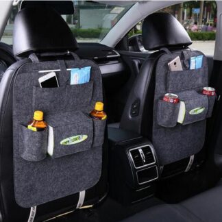 2 Pcs Car Back Seat Hanging Storage Bag with Multiple Pockets