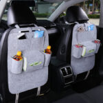 2 Pcs Car Back Seat Hanging Storage Bag with Multiple Pockets