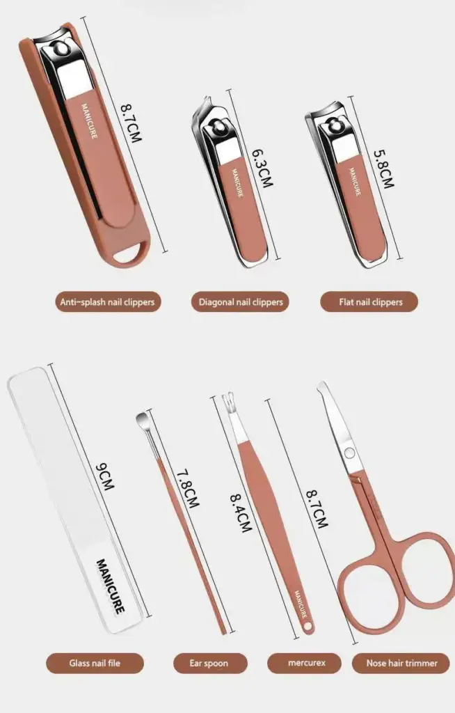 7-Piece Nail Care Set with Box - Image 7