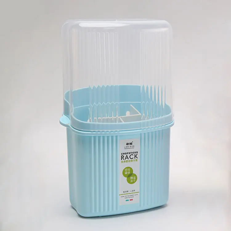 Compact Kitchen Utensil Storage Rack with Dustproof Lid - Image 3