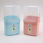 Compact Kitchen Utensil Storage Rack with Dustproof Lid