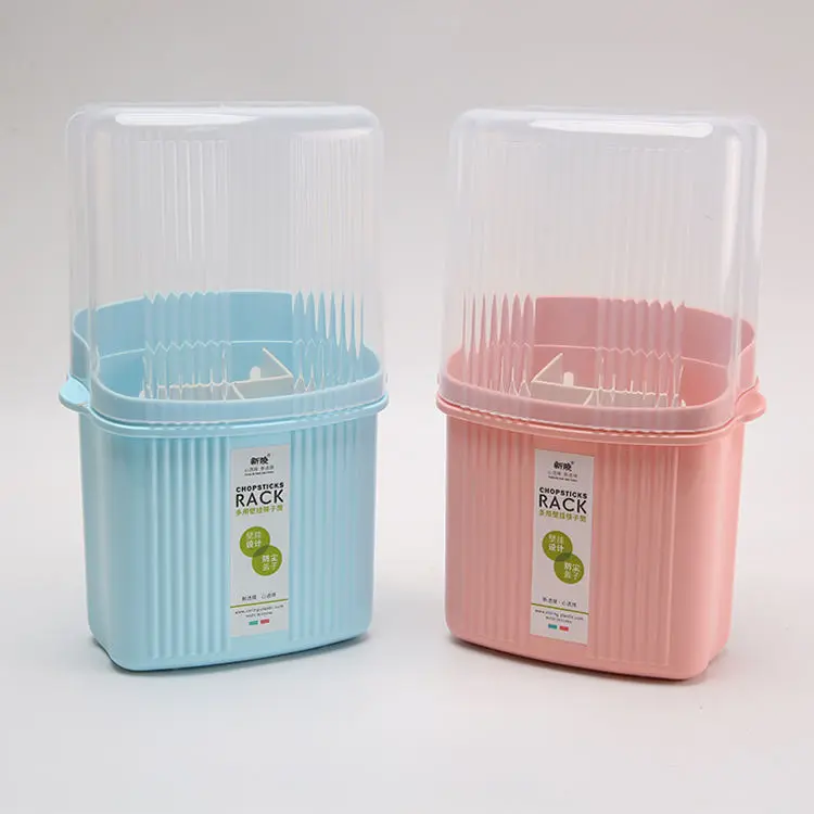 Compact Kitchen Utensil Storage Rack with Dustproof Lid