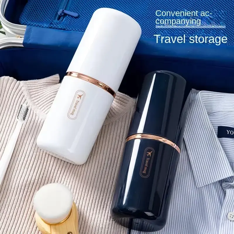 Compact Toothbrush Holder with Built-in Cups - Image 5