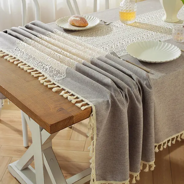 Lace Runner Style Dining Table Cover Elegant Decorative Luxury Tablecloth - Image 7