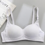 Fern Ribbed Cotton Bra