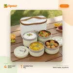 Leak-Proof Steel Lunch Box with Insulated Carry Bag