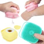 Silicone Bath Brush with Soap Dispenser