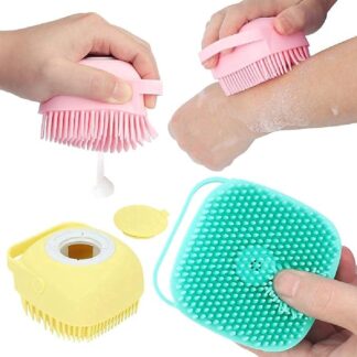 Silicone Bath Brush with Soap Dispenser