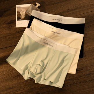 Money Rich Men's Breathable Boxer Briefs Underwear 3 PCS Set