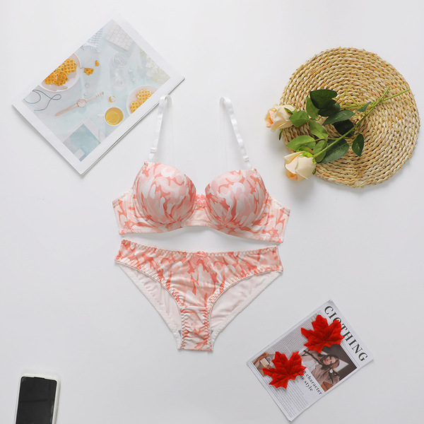 Pink Camo Bra & Panty Set